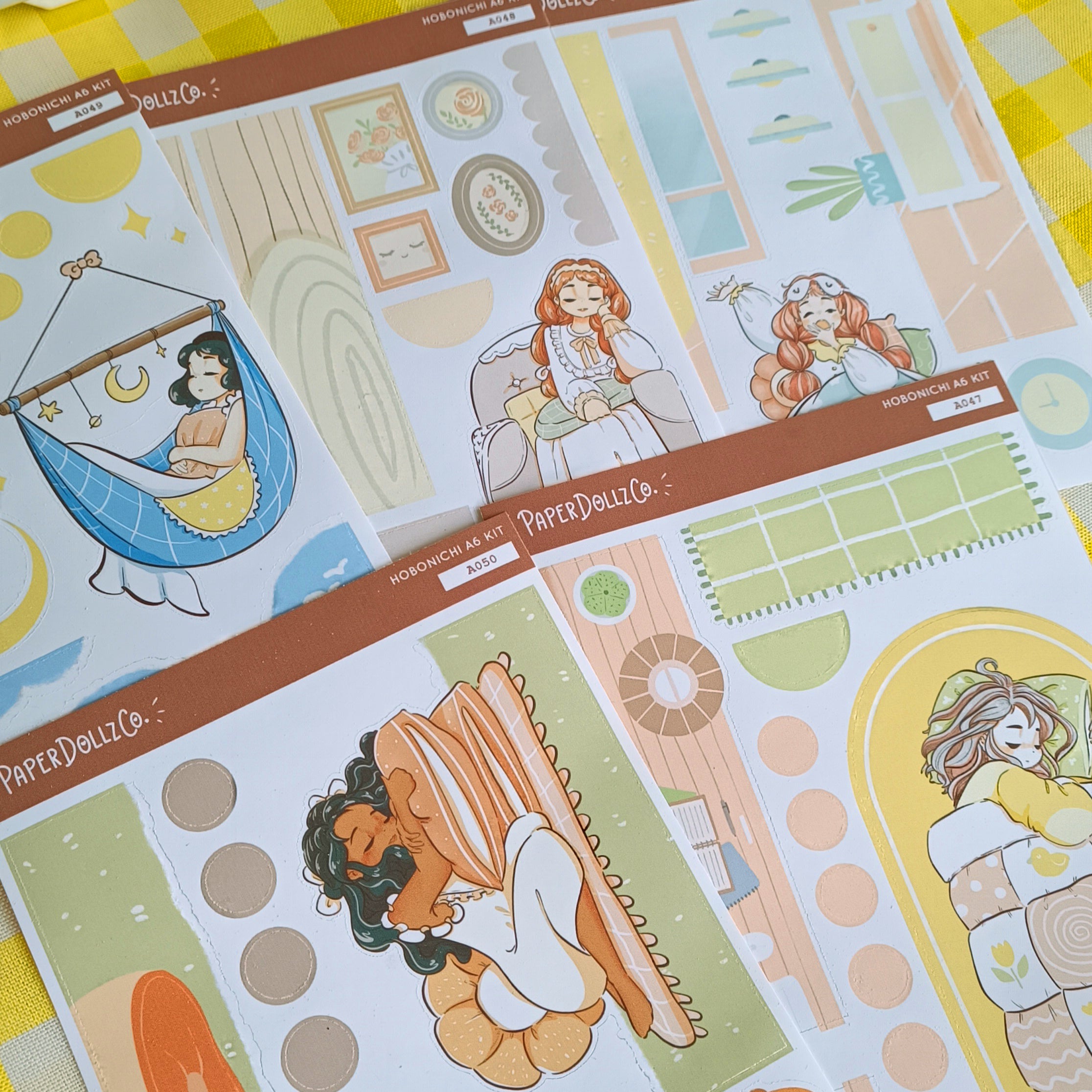 Cozy | Sweet Dreams | Hobonichi A6 Daily Sticker Kit - a047