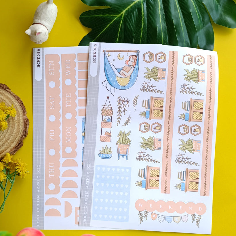 Serene | Sweet Dreams | Hobonichi Cousin Weekly Kit - hcwk089