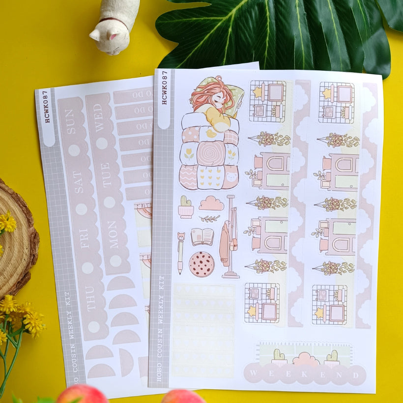 Cozy | Sweet Dreams | Hobonichi Cousin Weekly Kit - hcwk087