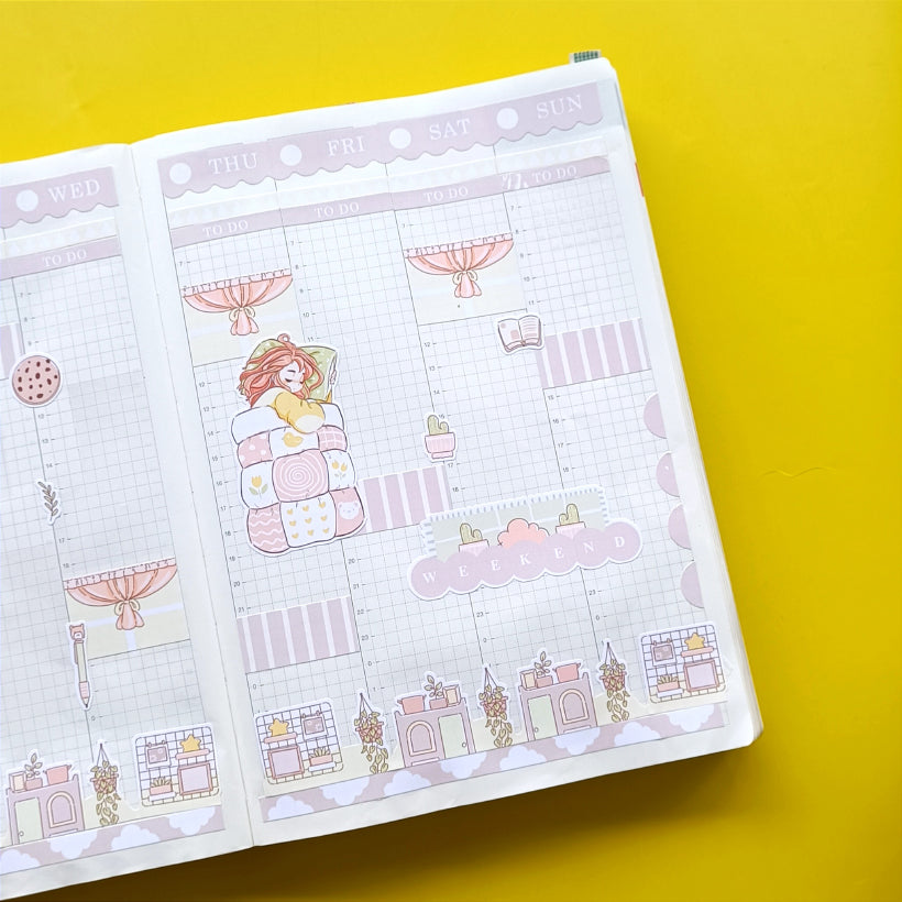 Cozy | Sweet Dreams | Hobonichi Cousin Weekly Kit - hcwk087
