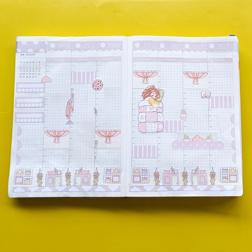 Cozy | Sweet Dreams | Hobonichi Cousin Weekly Kit - hcwk087
