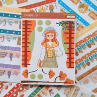 Travel | Fabulous Fall | Hobonichi A6 Daily Sticker Kit - a060
