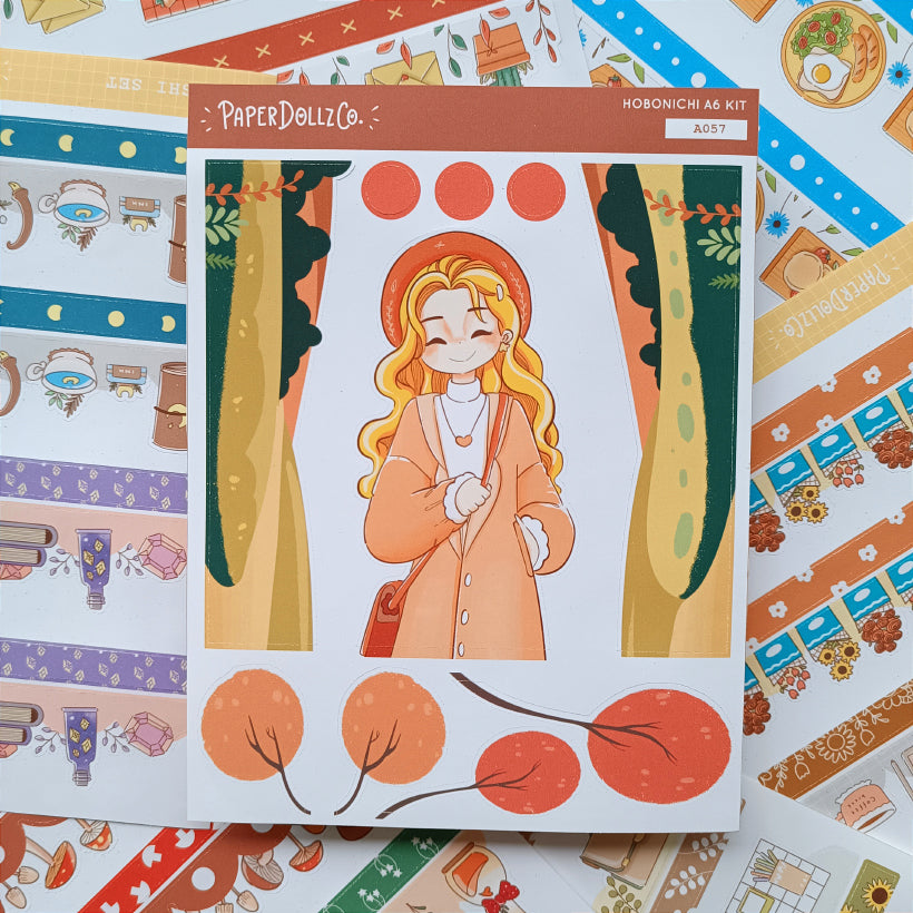 Date Night | Fabulous Fall | Hobonichi A6 Daily Sticker Kit - a057