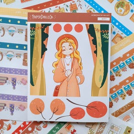 Date Night | Fabulous Fall | Hobonichi A6 Daily Sticker Kit - a057