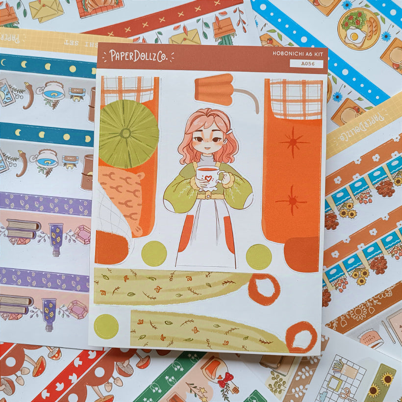 Home | Fabulous Fall | Hobonichi A6 Daily Sticker Kit - a056