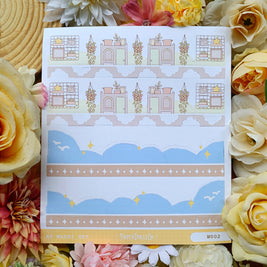 Paperdollzco | A5 Border Sticker | w002