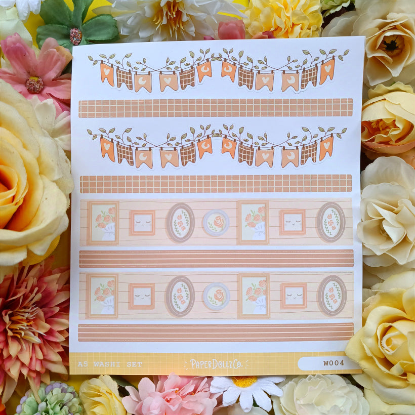 Paperdollzco | A5 Border Sticker | w004