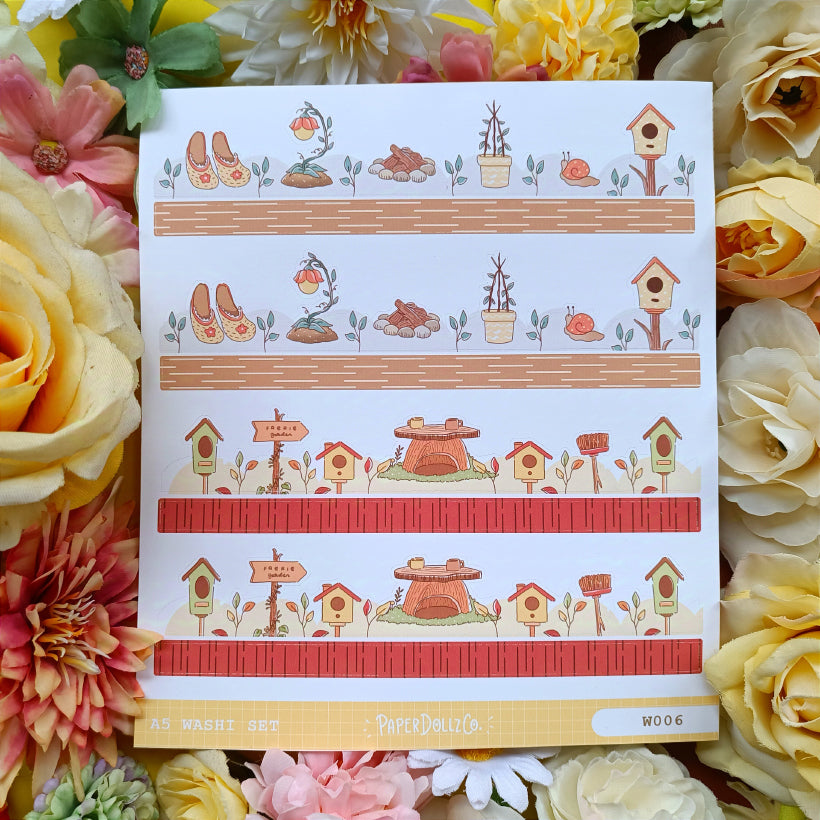 Paperdollzco | A5 Border Sticker | w006