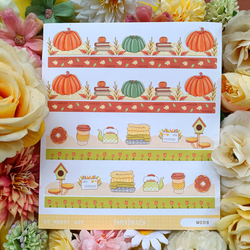 Paperdollzco | A5 Border Sticker | w008