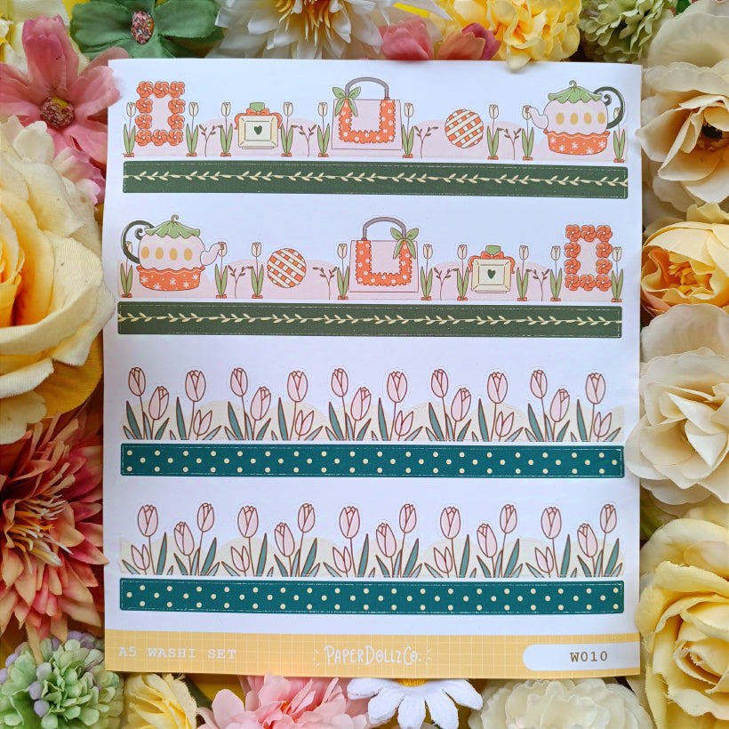 Paperdollzco | A5 Border Sticker | w010