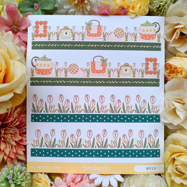 Paperdollzco | A5 Border Sticker | w010