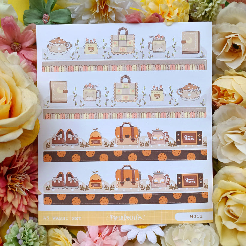 Paperdollzco | A5 Border Sticker | w011