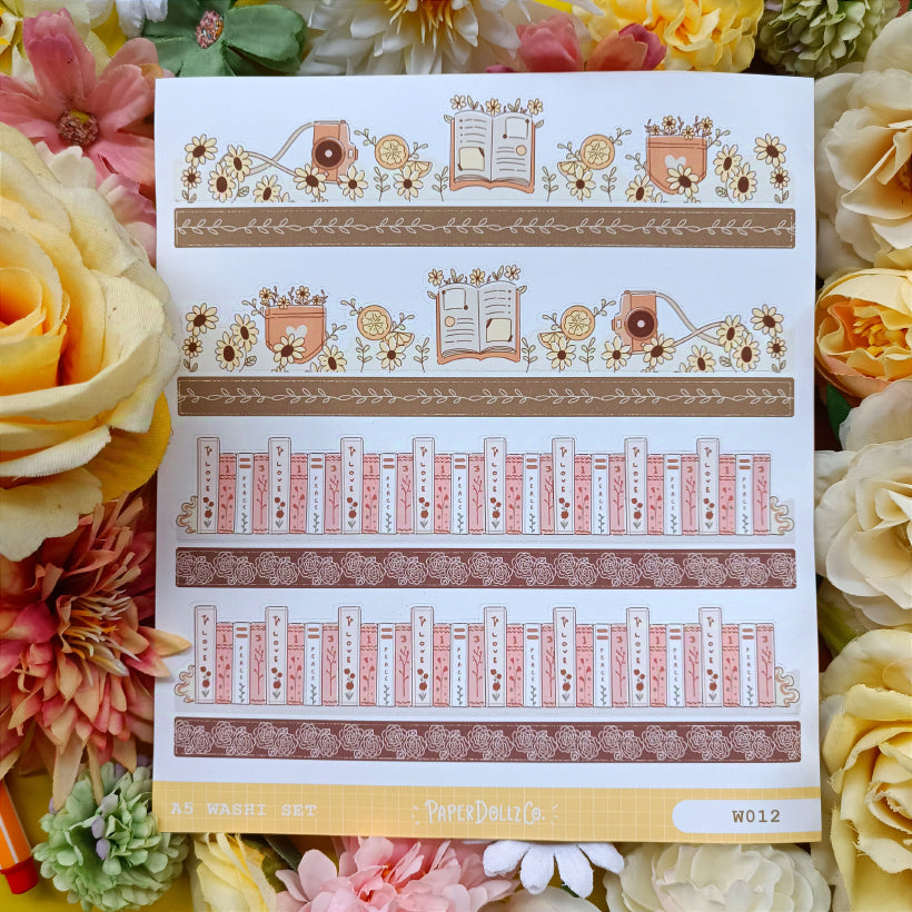 Paperdollzco | A5 Border Sticker | w012