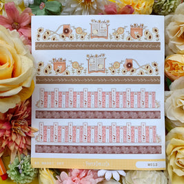 Paperdollzco | A5 Border Sticker | w012