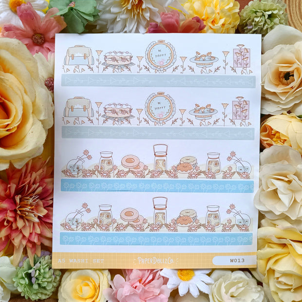 Paperdollzco | A5 Border Sticker | w013