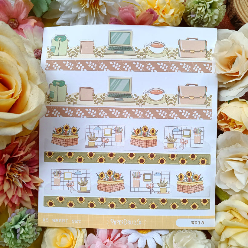 Paperdollzco | A5 Border Sticker | w018