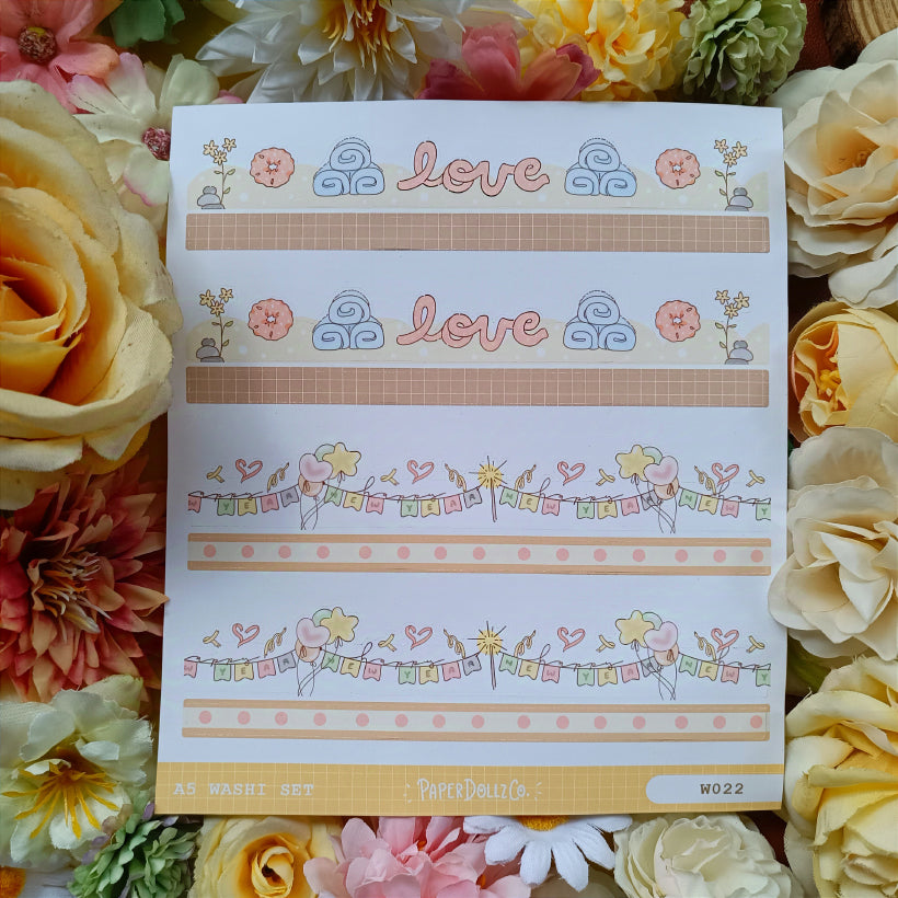 Paperdollzco | A5 Border Sticker | w022