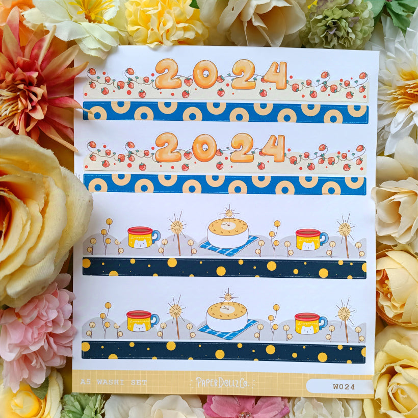 Paperdollzco | A5 Border Sticker | w024