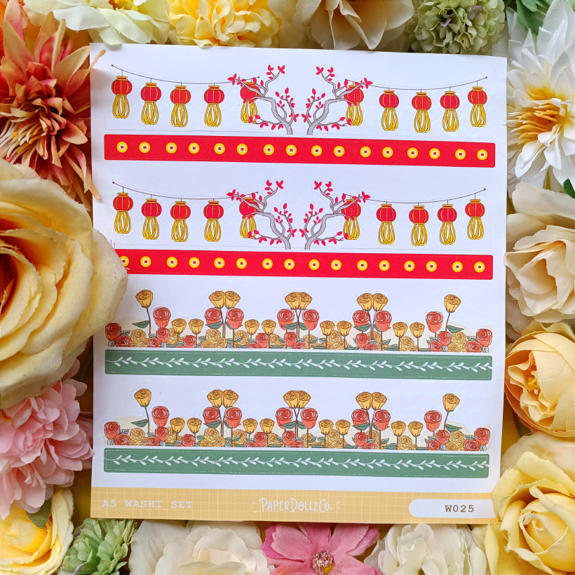 Paperdollzco | A5 Border Sticker | w025