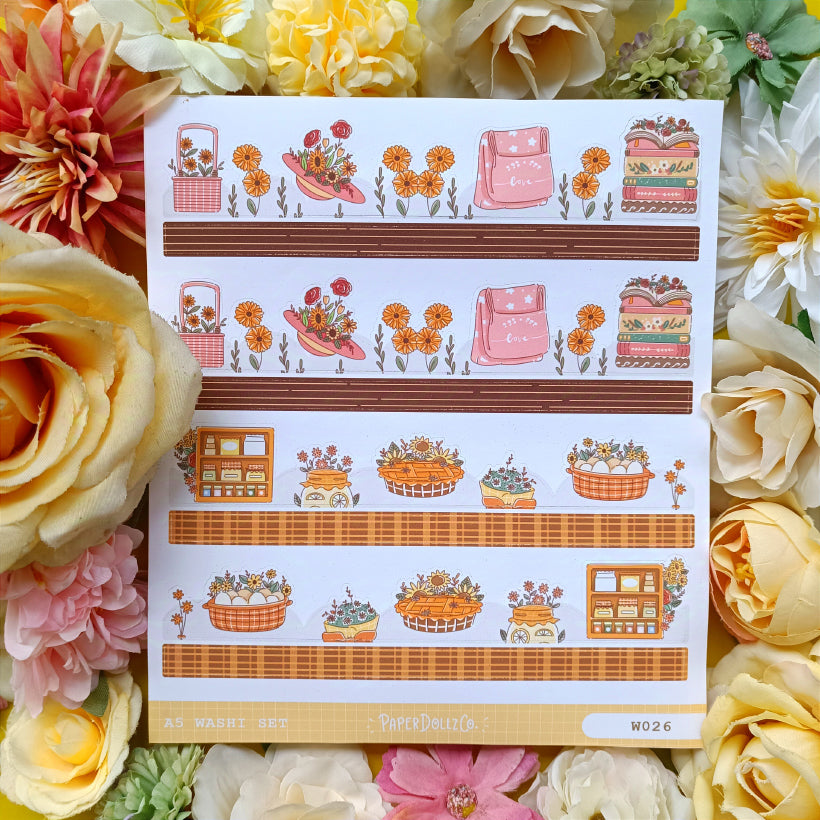 Paperdollzco | A5 Border Sticker | w026