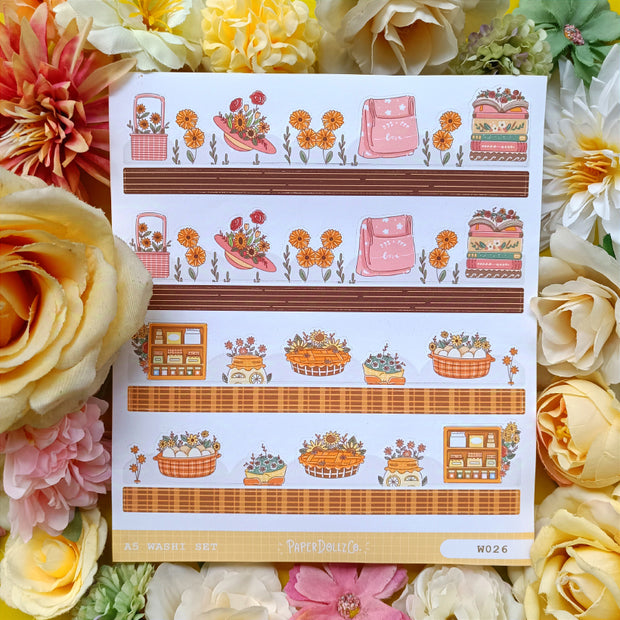 Paperdollzco | A5 Border Sticker | w026