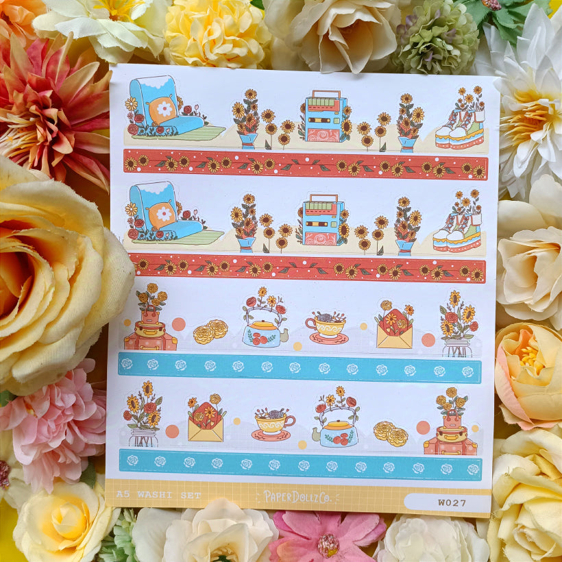 Paperdollzco | A5 Border Sticker | w027