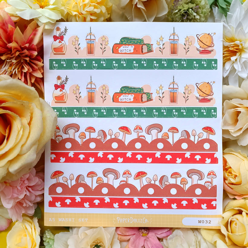 Paperdollzco | A5 Border Sticker | w032