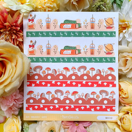 Paperdollzco | A5 Border Sticker | w032