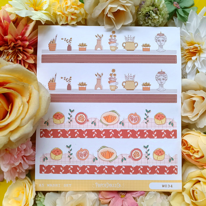 Paperdollzco | A5 Border Sticker | w034