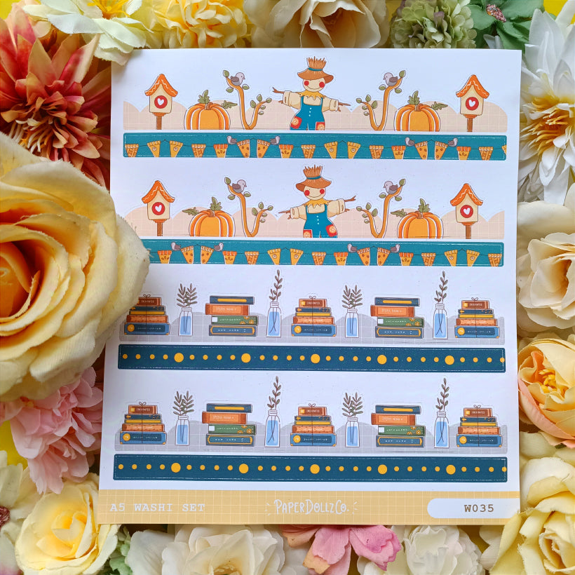 Paperdollzco | A5 Border Sticker | w035