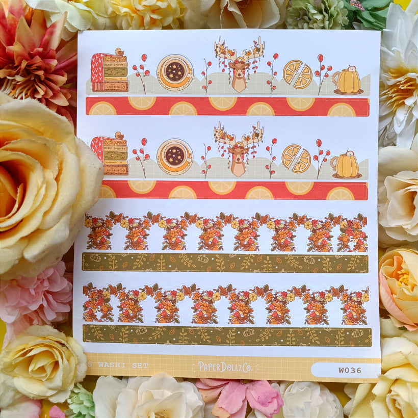 Paperdollzco | A5 Border Sticker | w036