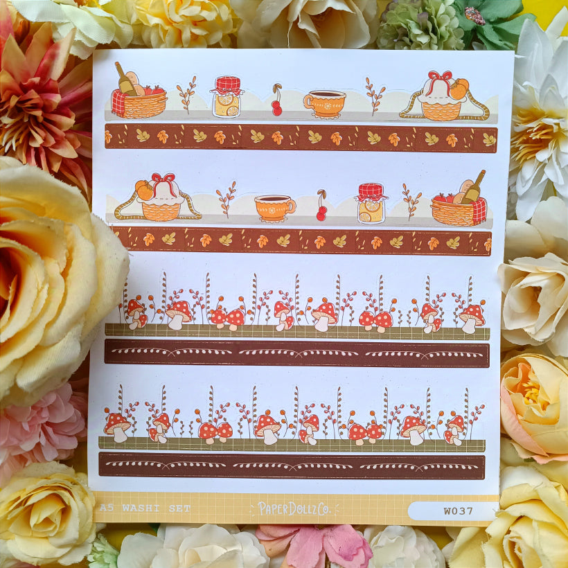 Paperdollzco | A5 Border Sticker | w037