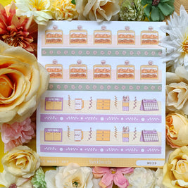 Paperdollzco | A5 Border Sticker | w039