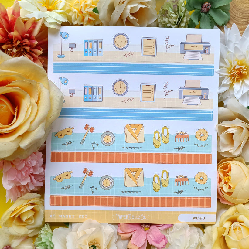 Paperdollzco | A5 Border Sticker | w040