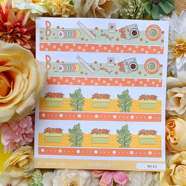 Paperdollzco | A5 Border Sticker | w041