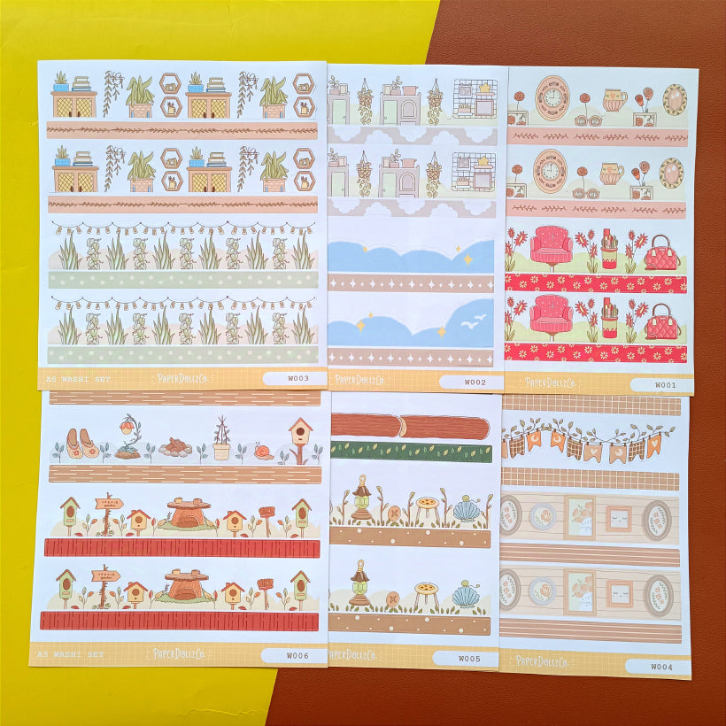 Paperdollzco | A5 Border Sticker | w004