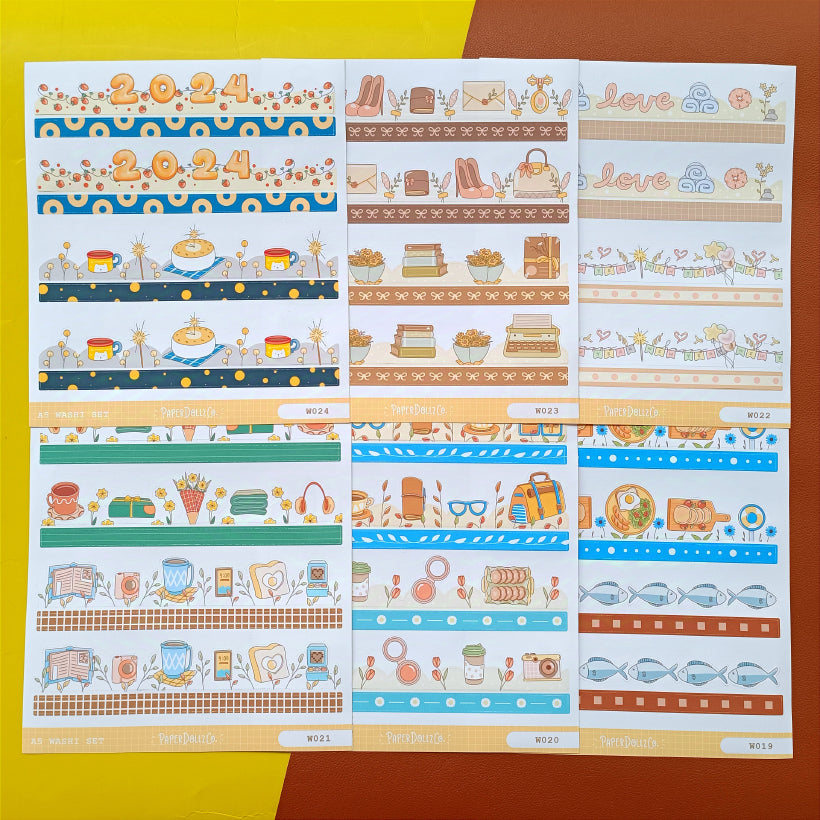 Paperdollzco | A5 Border Sticker | w019