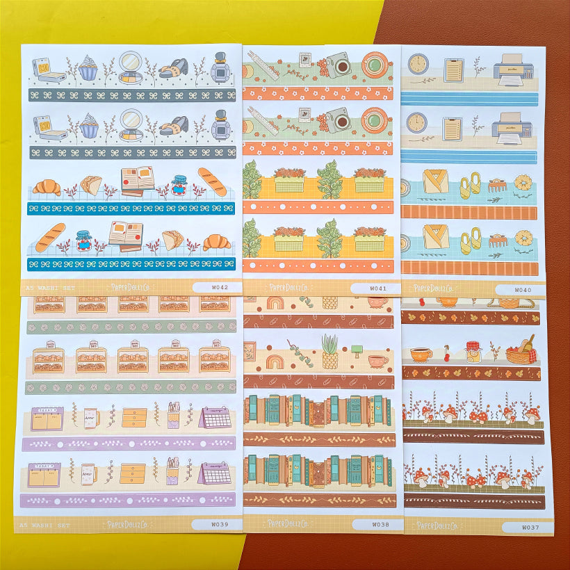 Paperdollzco | A5 Border Sticker | w041