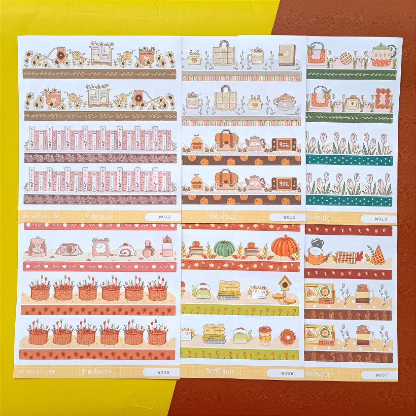 Paperdollzco | A5 Border Sticker | w012