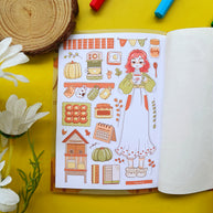 Fabulous Fall | PaperDollzCo | Sticker Book | CB063