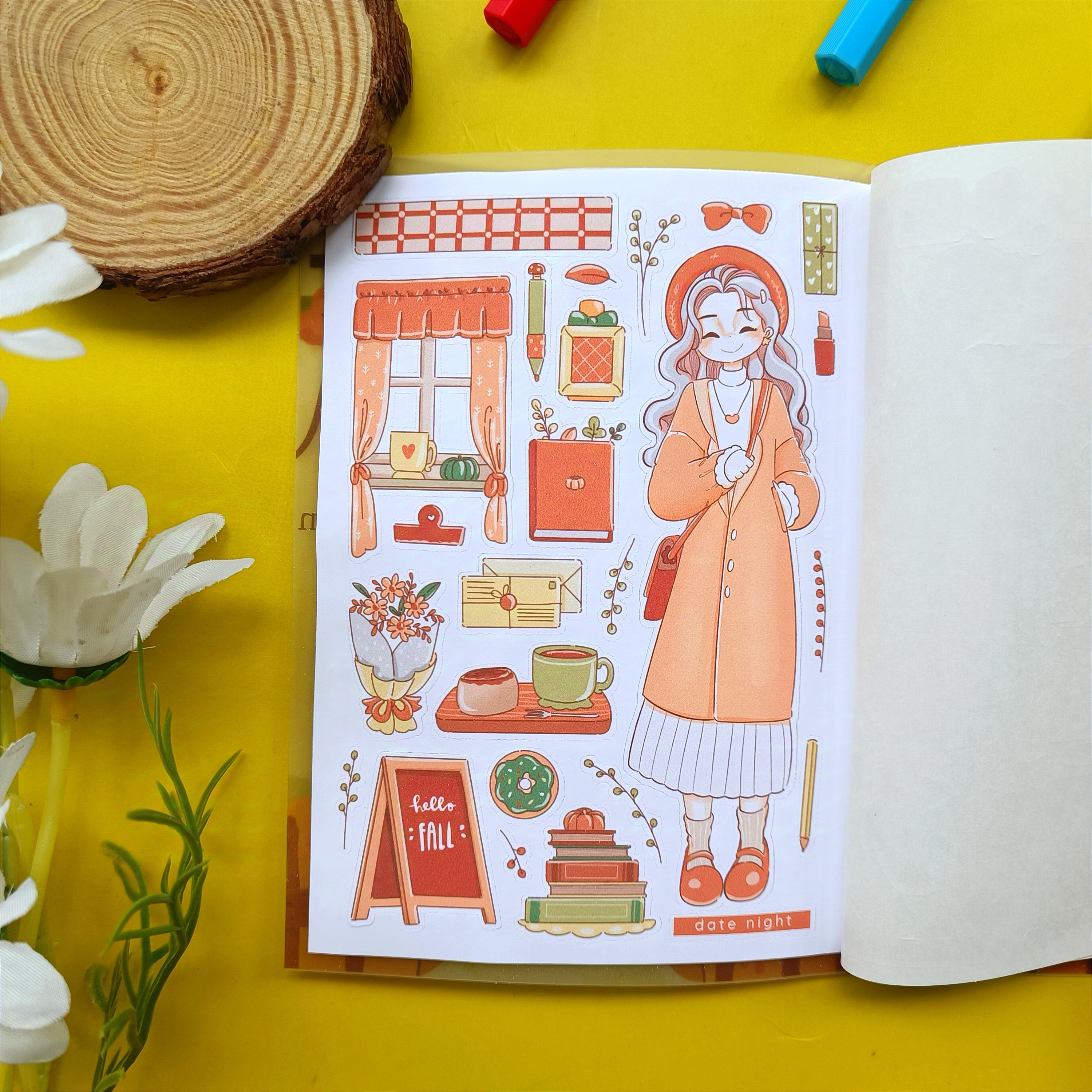 Fabulous Fall | PaperDollzCo | Sticker Book | CB063