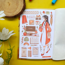 Fabulous Fall | PaperDollzCo | Sticker Book | CB063