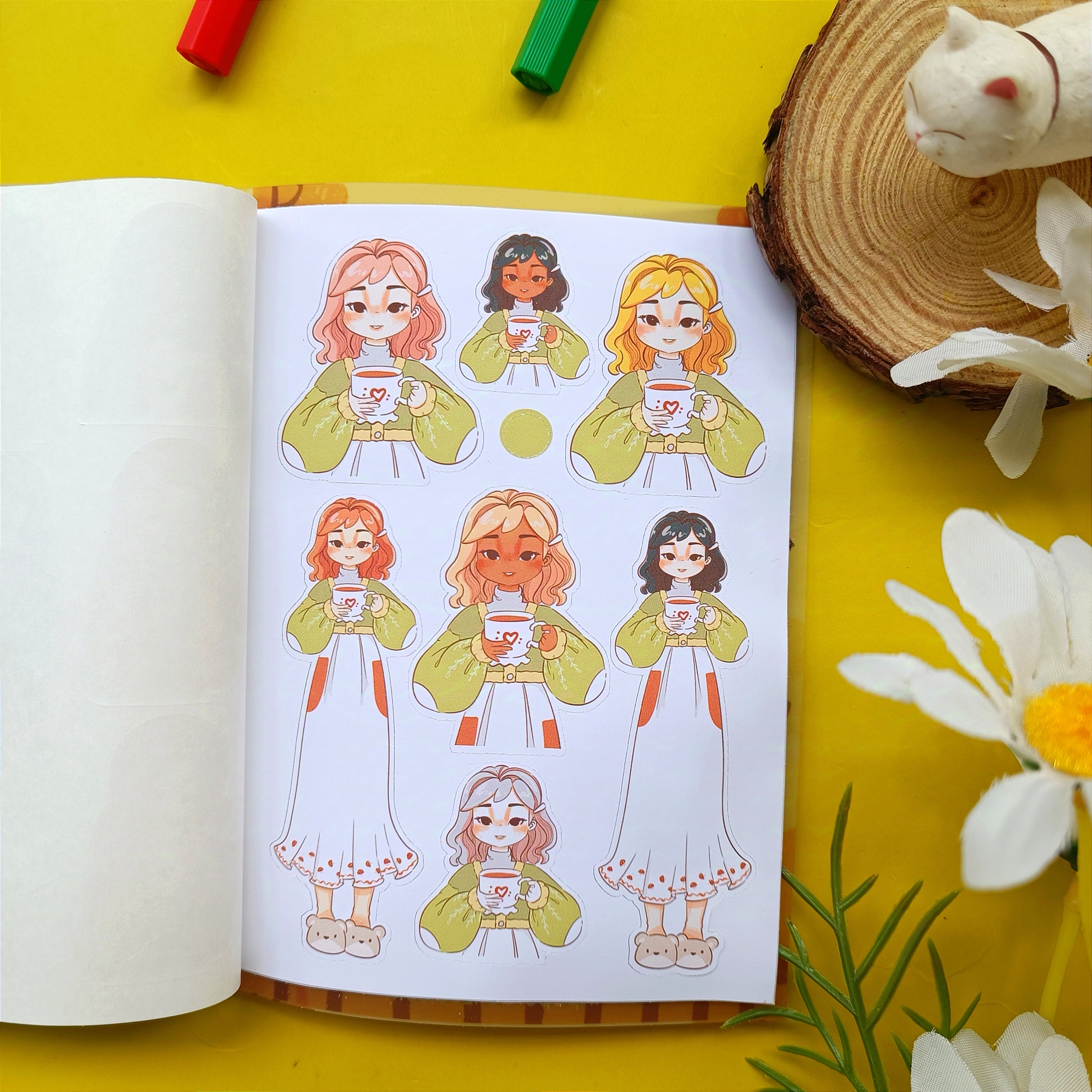 Fabulous Fall | PaperDollzCo | Sticker Book | CB063