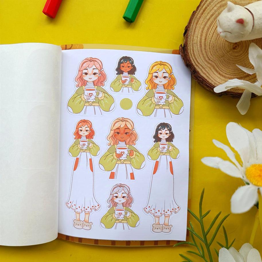 Fabulous Fall | PaperDollzCo | Sticker Book | CB063