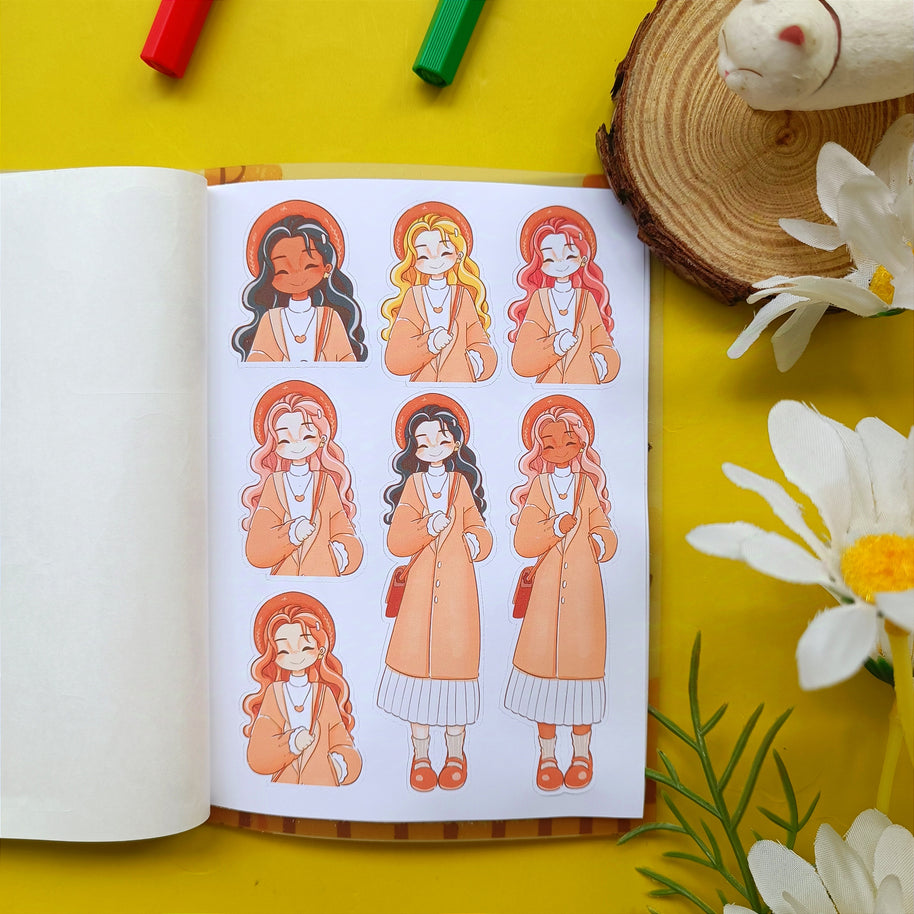 Fabulous Fall | PaperDollzCo | Sticker Book | CB063