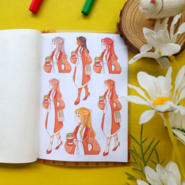 Fabulous Fall | PaperDollzCo | Sticker Book | CB063