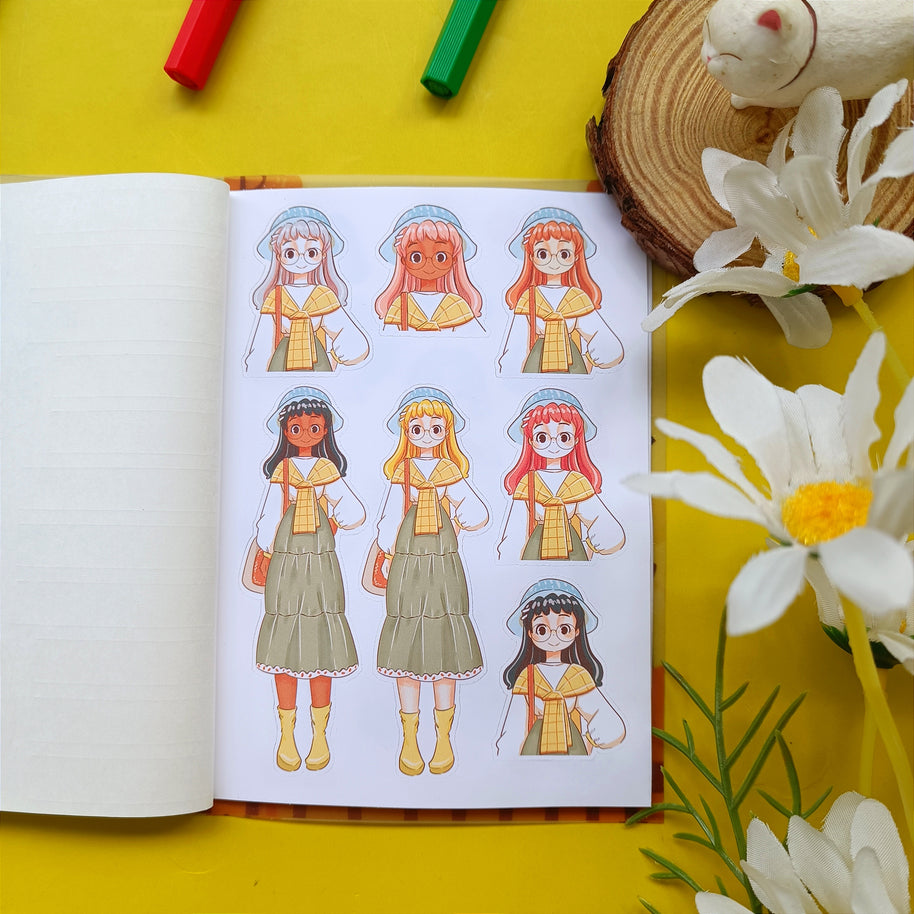 Fabulous Fall | PaperDollzCo | Sticker Book | CB063