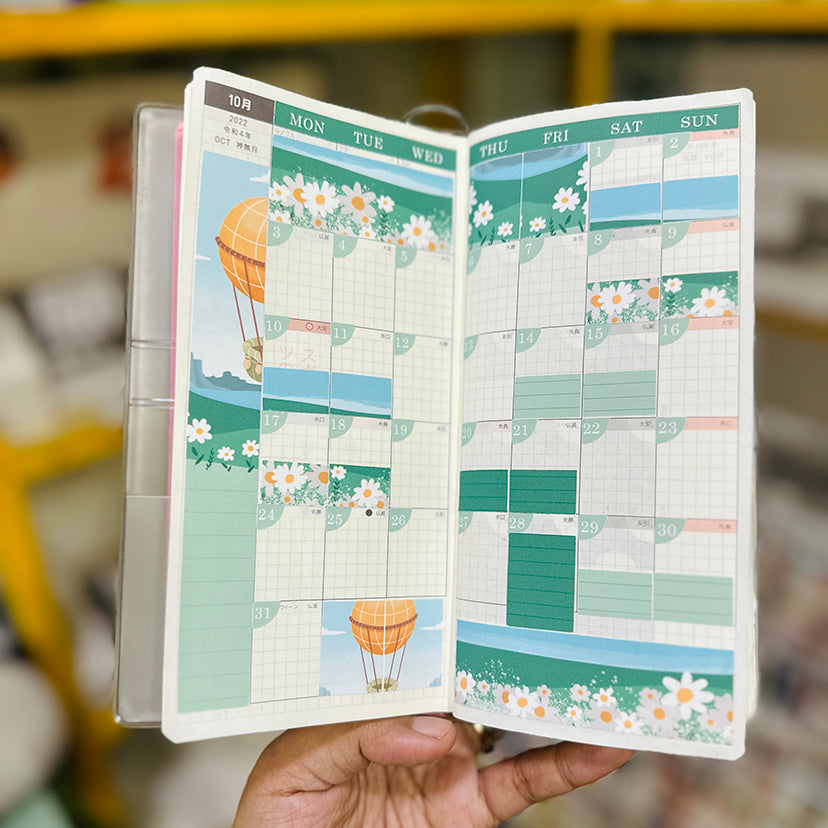 Balloons | Hobonichi Weeks Monthly Stickers ( set of 2 ) - HWM004