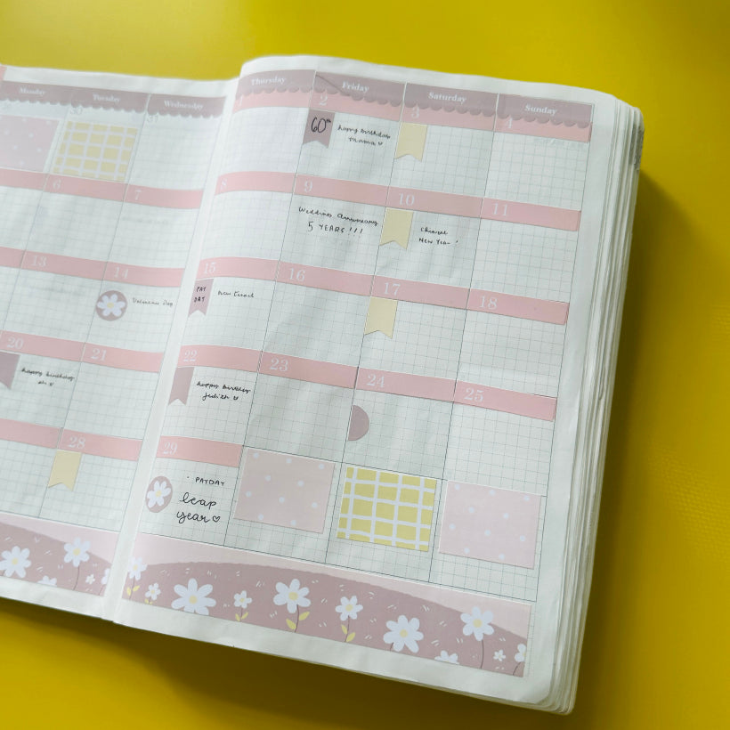 Relaxation | Hobonichi Monthly Kit Sticker | HCM007 | HWM007