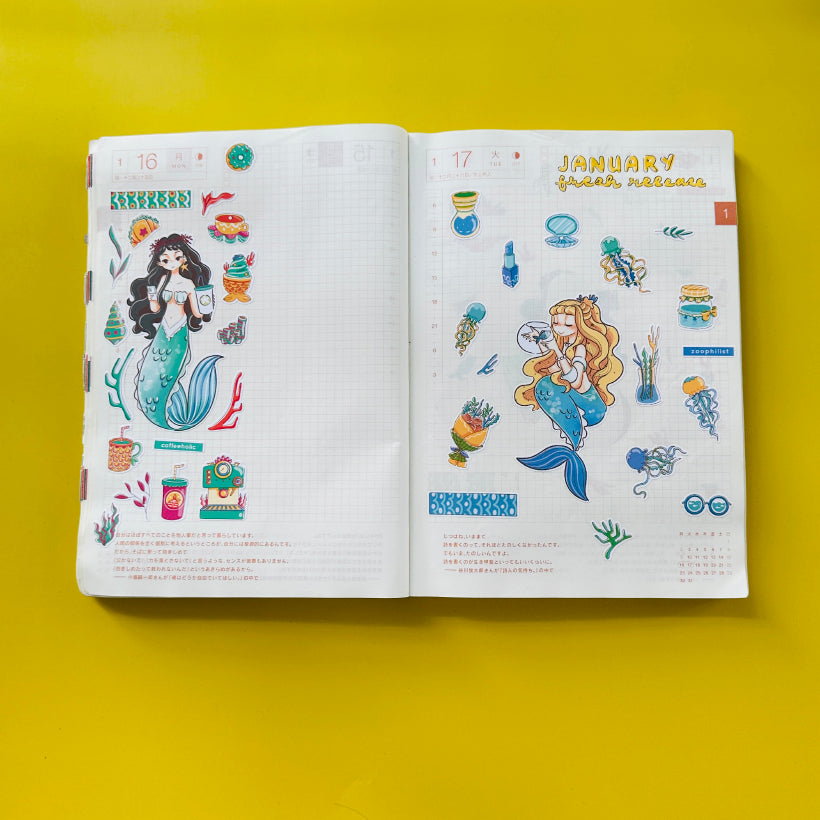Coffeeholic | The Modern Mermaids | Collection Stickers | C306